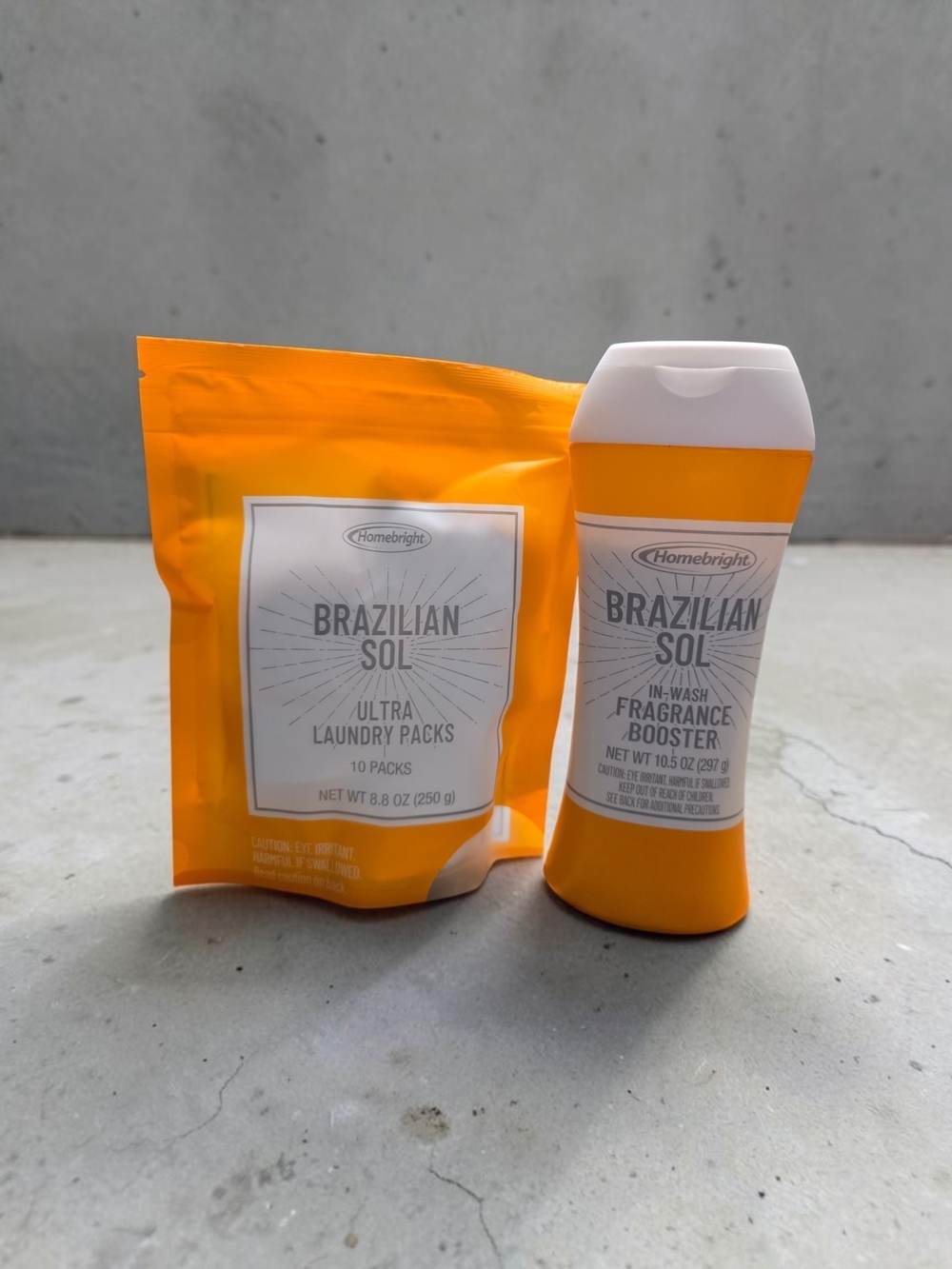 Homebright Brazilian Sol Laundry Bundle – Laundry Packs + Fragrance Booster NEW